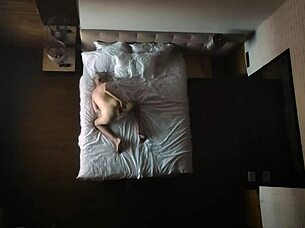 Milf Spied On Loving Her Small Tits in Bed