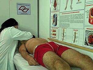 Nurse gets excited by patient's erection