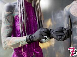 Alt Dominatrix Pegging Tattooed Worker In Anal Fuck With Dripping Dick Cumshot Female Domination