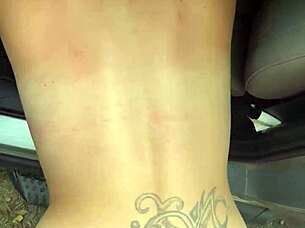 Streetwalker Rides Dick Reverse Cowgirl In Truck, Gets Fucked Standing, Takes Huge Load On Ass