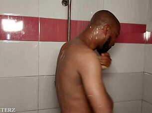 I burst into my neighbor's bathroom and joined him