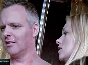 Two Sluts Pleasure Male in Threesome Action