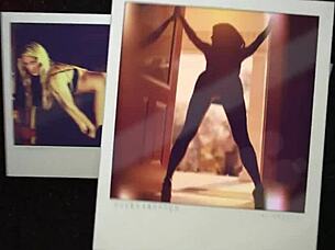 horny amateur masturbates shaved pussy at tryout