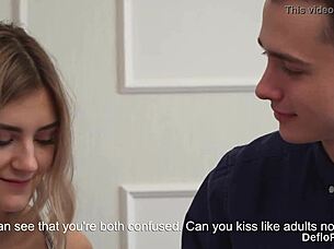 Sultry Kitten Stretches Her Wet Twat And Loses Her Virginity Slowly