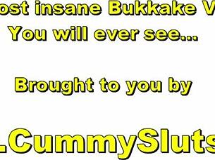 Is This Brunette Whore Covered In Cum?