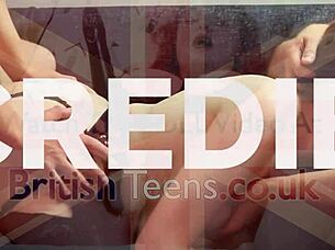 gorgeous british teen makes herself cum with toys in her room