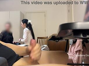 Did you see my stepmom and I catch my husband masturbating to porn?