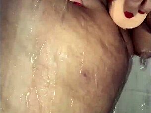 European Babe Toys Her Wet Pussy In Shower!