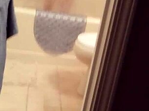 Shy Girl Takes A Shower Bathing