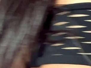 does a lesbian threesome with 3 perfect girls end in a foursome with a hard cock in wet pussies?