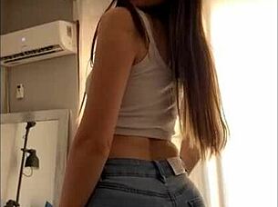 I ride my hot stepfather's cock as a gift until orgasm