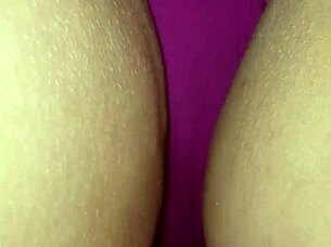 i'm showing you a closeup rear view of the massage with panties