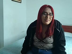 Bomboli preview featuring a beautiful redhead couple in homemade setting