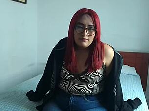 Bomboli preview featuring a beautiful redhead couple in homemade setting