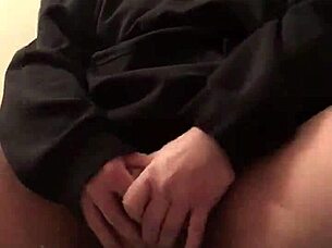 bbw girlfriend teases with big dildo fingering her chubby body