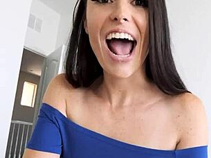 Stepmom whips stepson with her looks