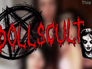 Beautiful Italian teen gives footjob and worship in Dollscult