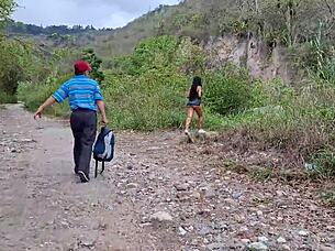 Old Perverted Day Laborer Fucks Beautiful Busty Big-Assed Peasant Woman With Monster Cock