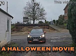 Scary Halloween Party with Five Girls