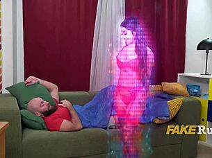 british busty desi yasminator performs oral and riding in european setting