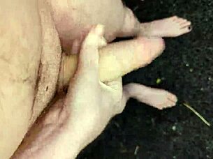 Risky Masturbating Outside At Midday
