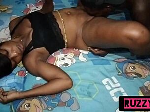 Pool striptease reveals Leah's big tits and hairless pussy