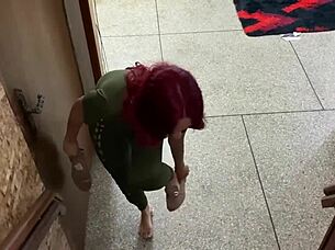 Mi hijastra late from party sucks my big cock