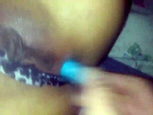 I played with a toy in my ass and sucked the cock of a guy