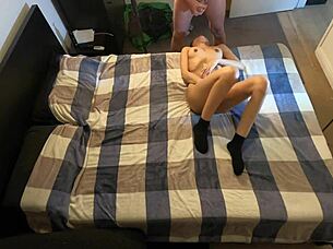 drilled on the deck with bubble butt and big tits