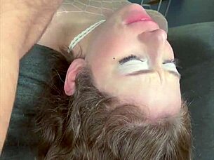 the most extreme deepthroat facefuck of 2025 with sloppy action