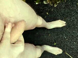 Risky Masturbating Outside At Midday