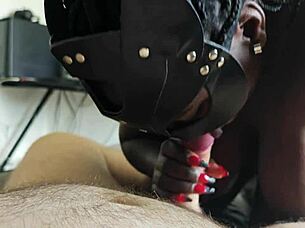 Black Wife Sucks My Dick And Orgasms With Her Vibrator