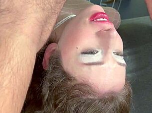 the most extreme deepthroat facefuck of 2025 with sloppy action