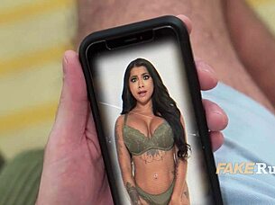 british busty desi yasminator performs oral and riding in european setting