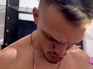 mc lets girlfriend workout then she fingers her pussy for personal trainer