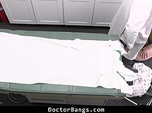 teen virgin begs doctor for secret, gets monster cock orgasm 😳