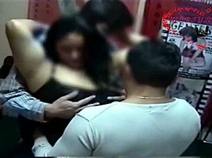 My wife enjoys her friends in a wild gangbang