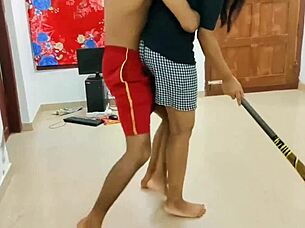 Best Threesome Sex 2025 - Komal and Her Friend Fucked Together While Cleaning the House One Boy Had Sex With Two Girls