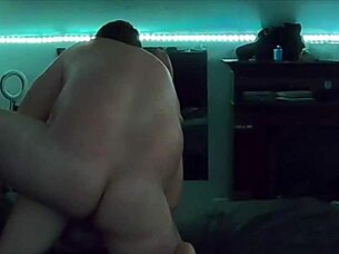 step daughter dresses up in a naughty college girl out fit