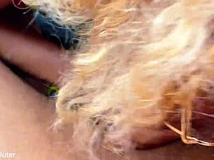 Watch me fuck the blonde hard on the white beach