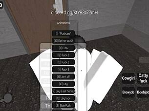 random roblox encounter turns into hardcore fucking session. players explore virtual and real desires.