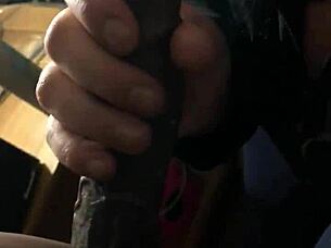 european deep throat and gagging session