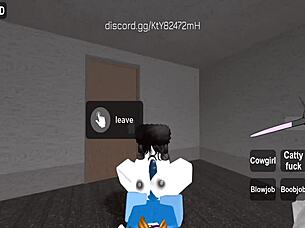 random roblox encounter turns into hardcore fucking session. players explore virtual and real desires.