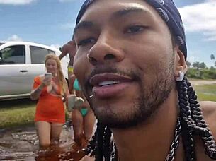 Lunna Geek Fucks in Nudist Orgy