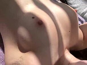 RIDING my BBC dildo OUTSIDE until CREAMY