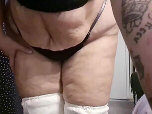 Hot Milf In Heels Shows Shaved Pussy