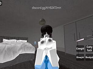 random roblox encounter turns into hardcore fucking session. players explore virtual and real desires.