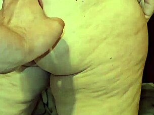 preggo milf strips tender nipples