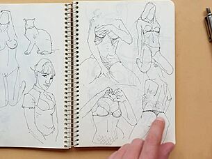 quick sketch of doggy-style foot fetish in my sketchbook 😏