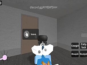 random roblox encounter turns into hardcore fucking session. players explore virtual and real desires.